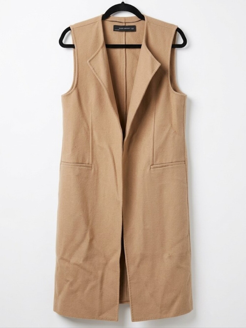 Zara Woman Camel Duster Vest - Hand Made Label - Small - Pre-owned